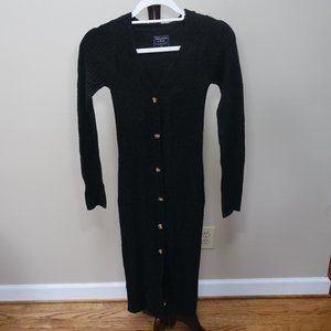 A&F Long Sleeve Sweater Dress with Buttons
